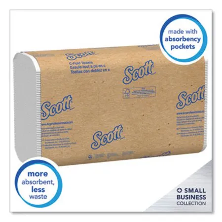 Scott - KCC-03623 - Essential C-fold Towels For Business, Convenience Pack, 1-ply, 10.13 X 13.15, White, 200/pack, 9 Packs/carton
