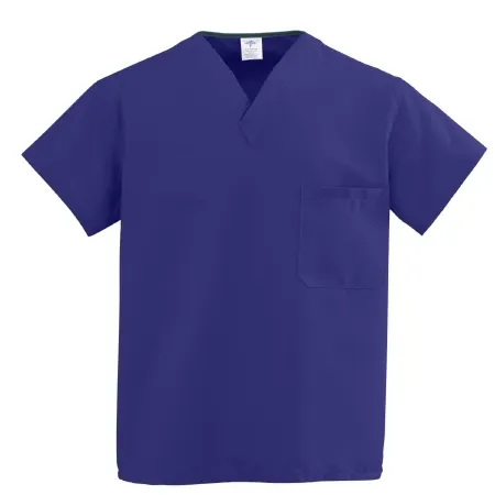 Medline - ComfortEase - 910JPPS-CM - Scrub Shirt Comfortease Small Rich Purple 2 Pockets Short Set-in Sleeve Unisex