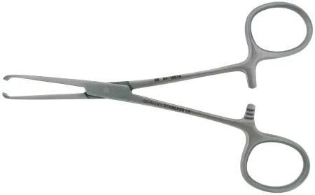 Br Surgical - Br64-10212 - Tissue Forceps Br Surgical Baby Allis 4-3/4 Inch Length Surgical Grade Stainless Steel Nonsterile Ratchet Lock Finger Ring Handle Curved 4 X 5 Teeth
