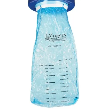 Medegen Medical Products - 3933 - Emesis / Urine Bag 1000 mL Blue