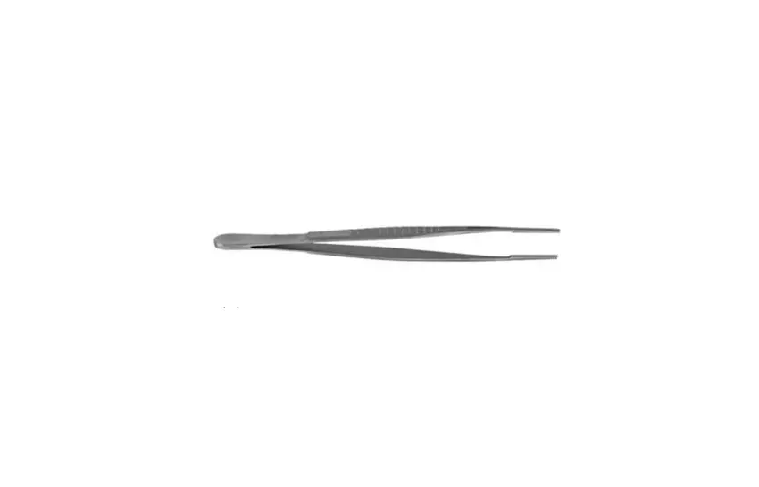 V. Mueller - Ch5902 - Vascular Tissue Forceps V. Mueller Debakey 7-3/4 Inch Length Surgical Grade Stainless Steel Nonsterile Nonlocking Thumb Handle Straight Grooved Serrated Tips