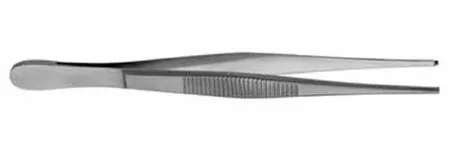 V. Mueller - SU2332 - Tissue Forceps 5 3/4 Inch Length Surgical Grade Stainless Steel Straight 1 X 2 Teeth