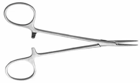 V. Mueller - Su2699 - Hemostatic Forceps Halsted 5 Inch Length Surgical Grade Stainless Steel Curved