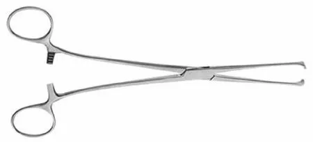 V. Mueller - SU4055 - Tissue Forceps Allis 6 Inch Length Stainless Steel NonSterile Ratchet Lock Finger Ring Handle Straight 5 X 6 Teeth