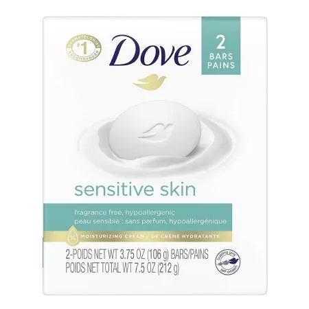 Unilever - Dove Sensitive Skin - 01111161120 - Soap Dove Sensitive Skin Bar 4.25 Oz. Individually Wrapped Unscented