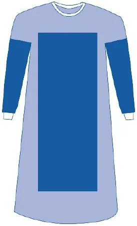Medline - Eclipse - DYNJP2206 - Poly-reinforced Surgical Gown With Towel Eclipse X-large / X-long Blue Sterile Aami Level 4 Disposable
