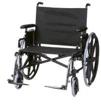 Graham-Field - Regency XL 2002 - 56241830 - Bariatric Wheelchair Regency XL 2002 Desk Length Arm Swing-Away Elevating Legrest Black Upholstery 24 Inch Seat Width Adult 600 lbs. Weight Capacity