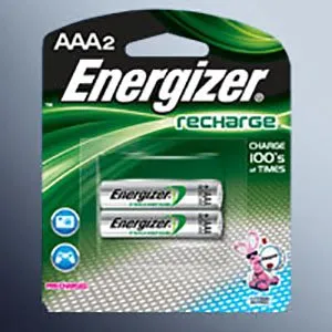 Bulbtronics - Energizer recharge - 0007064 - Nimh Battery Energizer Recharge Aaa Cell 16.4v Rechargeable 2 Pack