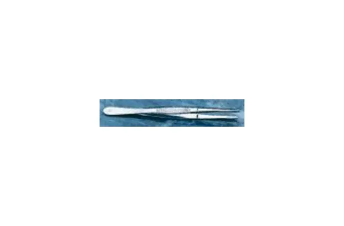 Fisher Scientific - Fisherbrand - 10316C - General Purpose Forceps Fisherbrand 11-4/5 Inch Length Stainless Steel Nonsterile Nonlocking Thumb Handle Straight Round Serrated Tips With Guide Pins