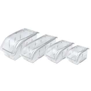 Akro-Mils - Hang and Stack - 305B1 - Storage Bin Hang And Stack Clear Polycarbonate 5-1/4 X 5-1/2 X 10-7/8 Inch