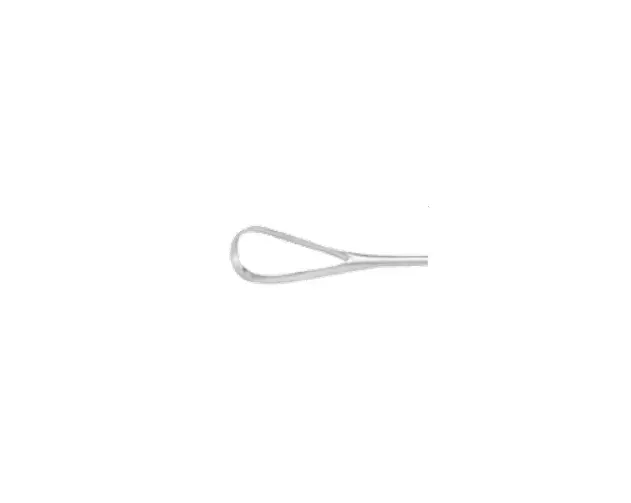 Medgyn Products - 030652 - Uterine Curette Medgyn Sims 11 Inch Length Hollow Handle With Grooves Size 0 Tip Sharp Teardrop Loop Tip