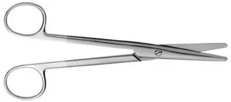 V. Mueller - Vital - SU1804 -  Dissecting Scissors  Mayo 6 3/4 Inch Length Surgical Grade Stainless Steel / Tungsten Carbide NonSterile Finger Ring Handle Straight Blunt Tip / Blunt Tip