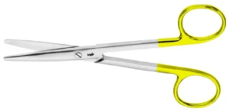 Aesculap - DuroGrip - BC240R - Dissecting Scissors Durogrip Mayo 5-1/2 Inch Length Surgical Grade Stainless Steel / Tungsten Carbide Nonsterile Finger Ring Handle Straight Blade Blunt Tip / Blunt Tip