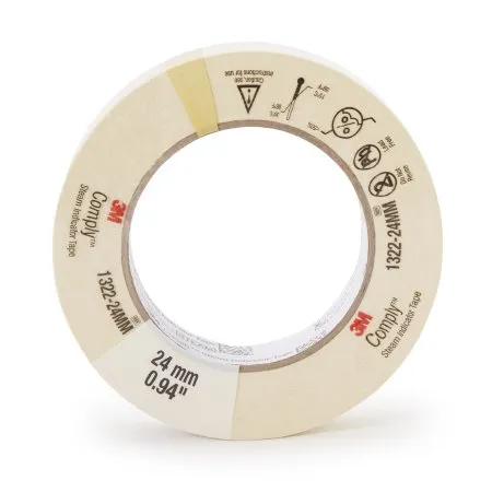 3M - 1322-24MM - Comply Steam Indicator Tape Comply 1 Inch X 60 Yard Steam