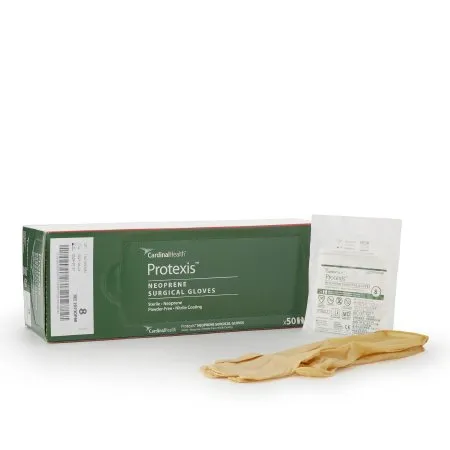Cardinal - 2D73DP80 - Protexis (formerly Duraprene Plus ) Surgical Glove Protexis (formerly Duraprene Plus ) Size 8 Sterile Polychloroprene Standard Cuff Length Smooth Ivory Chemo Tested