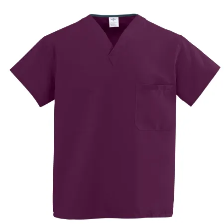 Medline - ComfortEase - 910DKWXS-CM - Scrub Shirt Comfortease X-small Black 1 Pocket Short Sleeve Unisex