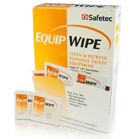Safetec - 38000 - Equip Wipes Alcohol Free 100-bx 10 bx-cs -Available to Continental US  Canada dealers only-