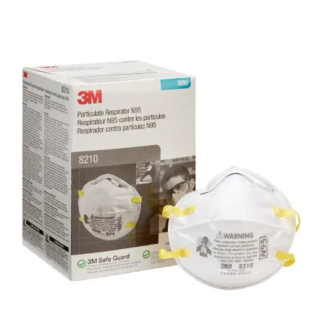 3M - 8210 - Niosh Approved, Mask Face, Respirator Particulate N95 White