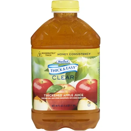 Hormel Food - Thick & Easy - 30634 - s  Thickened Beverage  46 oz. Bottle Apple Flavor Liquid IDDSI Level 3 Moderately Thick/Liquidized