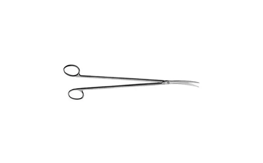 V. Mueller - CH2032 - Dissecting Scissors V. Mueller Metzenbaum 9 Inch Length Surgical Grade Stainless Steel NonSterile Finger Ring Handle Curved Blunt Tip / Blunt Tip