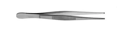V. Mueller - SA2333 - Tissue Forceps 6-1/4 Inch Length Mid Grade Stainless Steel 1 X 2 Teeth