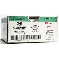 Covidien - Surgilon - 88861919-41 - Nonabsorbable Suture Without Needle Surgilon Nylon Braided Size 3-0