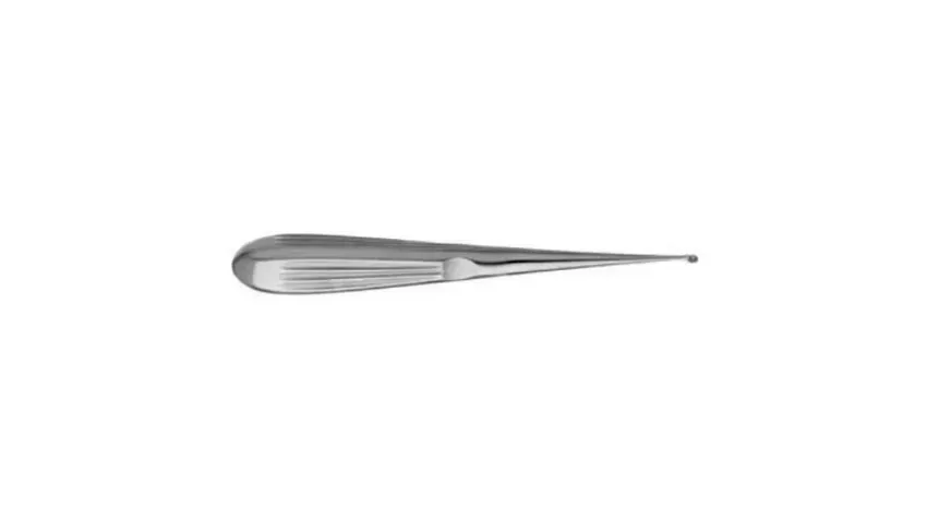 V. Mueller - AA6600 - Mastoid Curette V. Mueller Spratt 6-1/4 Inch Length Hollow Handle with Grooves Size 000 Tip Oval Cup Tip