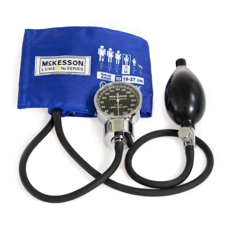McKesson - 01-700-10SARBGM - LUMEON Aneroid Sphygmomanometer Unit LUMEON Small Adult Nylon 19 27 cm Pocket Aneroid