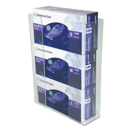 Unimed - Midwest - CCG3061282 - Glove Box Holder Horizontal Mounted 3 Box Capacity Clear 3 1/2 X 11 X 14 1/2 Inch Acrylic