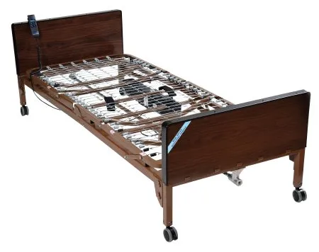Drive Devilbiss Healthcare - From: 15030BV-HR To: 15030BV-PKG-T - Drive Medical Delta Ultra Light 1000 Semi Electric Bed Delta Ultra Light 1000 Home Care 88 Inch Length Spring Deck 12 1/2 to 21 1/2 Inch Height Range