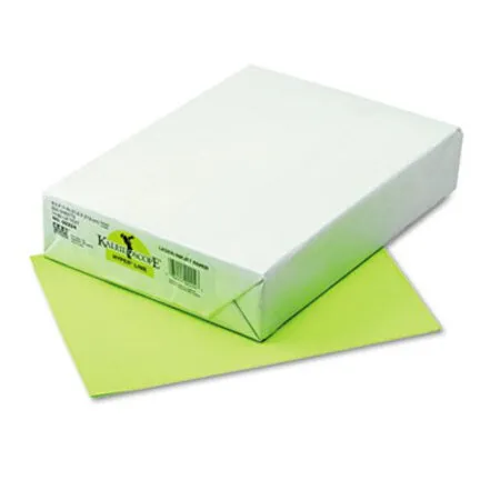 PACON - PAC-102224 - Kaleidoscope Multipurpose Colored Paper, 24 Lb Bond Weight, 8.5 X 11, Hyper Lime, 500/ream