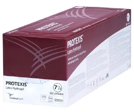 Cardinal - Protexis Latex Hydrogel - 2D72LS65 - Surgical Glove Protexis Latex Hydrogel Size 6.5 Sterile Latex Standard Cuff Length Smooth Translucent Yellow Not Chemo Approved