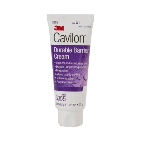 3M - 3355 - Cavilon Skin Protectant Cavilon 3.25 oz. Tube Unscented Cream CHG Compatible