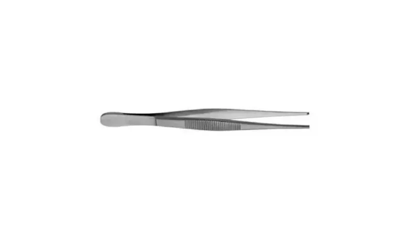 V. Mueller - SA2332 - Tissue Forceps 5-1/2 Inch Length Mid Grade Stainless Steel 1 X 2 Teeth