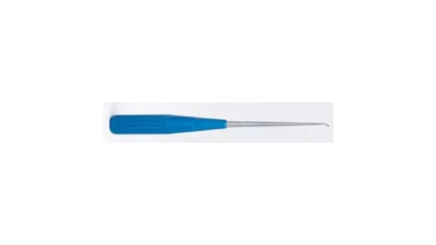 V. Mueller - Chroma-Line - U-0151 - Upper Spine Curette Chroma-Line 10 Inch Length Hollow Handle with Grooves Size 00000 Tip Reverse Angled Oval Cup Tip