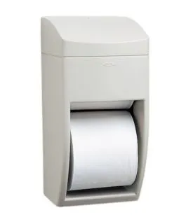 Lagasse - Bobrick Matrix - BOB5288 - Toilet Tissue Dispenser Bobrick Matrix Gray Abs Plastic Manual Pull 2 Rolls Wall Mount