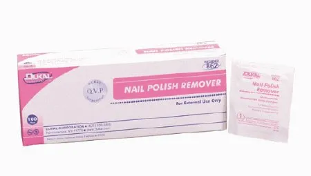 Dukal - 862 - Nail Polish Remover Pads, 100/bx, 10 bx/cs