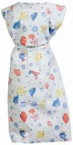 TIDI Products - From: 981636 To: 981836  ChoicePatient Exam Gown Choice Medium Kid Design (Under the Sea Print) Disposable