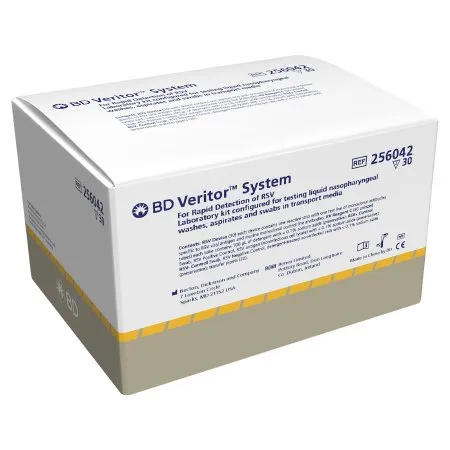 BD Becton Dickinson - BD Veritor System - 256042 - Respiratory Test Kit BD Veritor System Infectious Disease Immunoassay Respiratory Syncytial Virus Test (RSV) Nasopharyngeal Swab / Nasopharyngeal Wash / Nasopharyngeal Aspirate Sample 30 Tests CLIA Modera