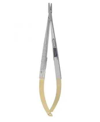 V. Mueller - Vital - OP7380 - Needle Holder Vital 5-1/2 Inch Length 9 mm Long Curved Jaws
