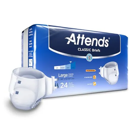 Attends Healthcare Products - Attends Classic - BRB3096 -  Unisex Adult Incontinence Brief  Large Disposable Heavy Absorbency