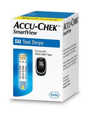 Roche Diabetes Care - Accu-Chek SmartView - From: 6337538001 To: 6337546001 - Roche Accu Chek SmartView Blood Glucose Test Strips Accu Chek SmartView 50 Strips per Pack
