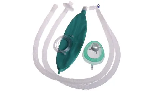 Medline - DYNJAA6040 - Medline Anesthesia Breathing Circuit Corrugated Tube 60 Inch Tube Dual Limb Adult 3 Liter Bag Single Patient Use