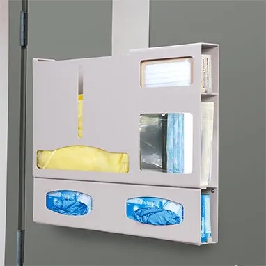 Health Care - 18312 - PPE Dispenser Wall Mount Quartz Beige 4-3/4 X 20-13/16 X 23-1/2 Inch ABS Plastic