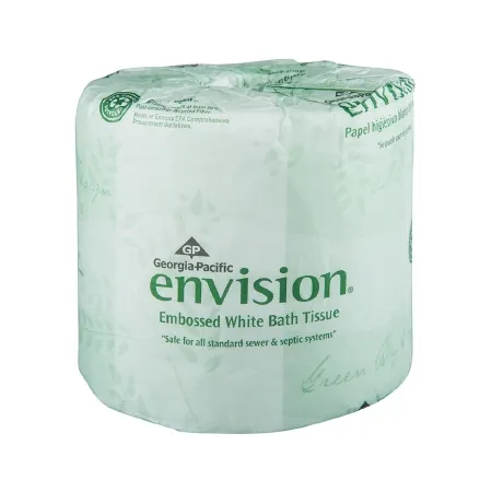 Georgia Pacific - envision - 19881/01 - Toilet Tissue envision White 1-Ply Standard Size Cored Roll 550 Sheets 4 X 4-1/20 Inch