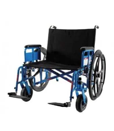Graham-Field - Gendron - 4650MR - MRI Non-Magnetic Bariatric Wheelchair Gendron Dual Axle Full Length Arm Swing-Away Footrest Black Upholstery 26 Inch Seat Width Adult 650 lbs. Weight Capacity