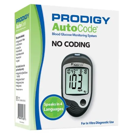 Prodigy Diabetes Care - Prodigy - 51885 -  Blood Glucose Meter  7 Second Results Stores up to 450 Results No Coding Required