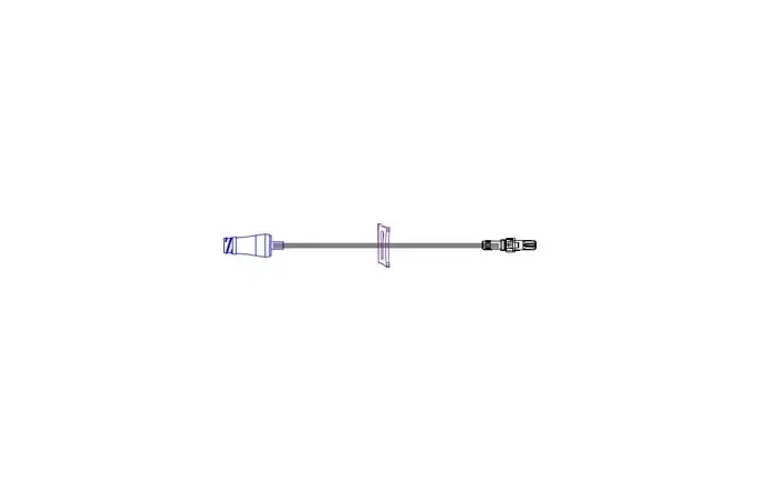 Icu Medical - B33150 - IV Extension Set Needle Free Port Small Bore 7 Inch Tubing