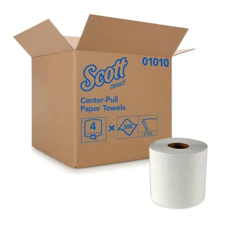 Kimberly Clark - Scott - 01010 - Paper Towel Scott Perforated Center Pull Roll 8 X 15 Inch