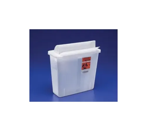 Cardinal Health - 851201 - Sharps Container, Always-Open Lid, 5 Qt, Clear, 11"h X 4&frac34;"d X 10&frac34;"w, 20/Cs (Continental Us Only) (Item Is On Allocation. Supplie May Be Limited Or There May Be Longer Than Normal Lead Times)